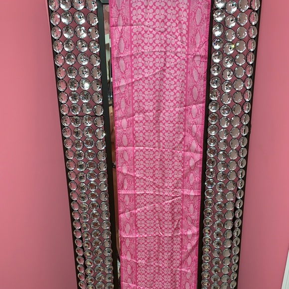 HOT HOT HOT Pink & Sexy Coach Signature Scarf - Picture 4 of 4